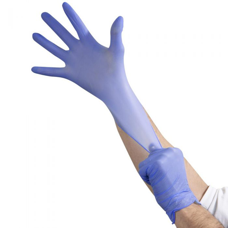 disposable purple nitrile gloves